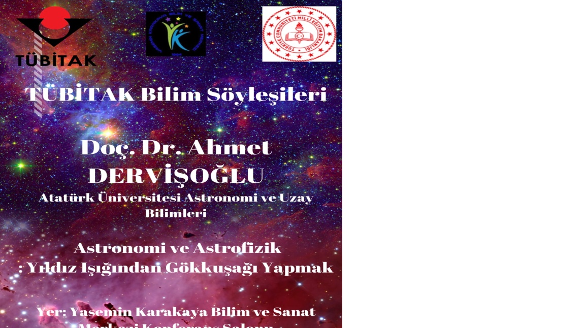 Tübitak Bilim Söyleşileri-Doç Dr. Ahmet DERVİŞOĞLU- Astronomi ve Astrofizik Yıldız Işığından Gökkuşağı Yapmak 